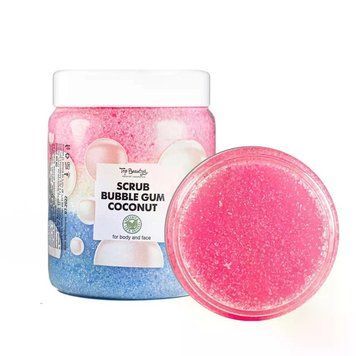 Скраб для тіла та обличчя  TOP BEAUTY Scrub With Vitamin E For Body & Face Bubble Gum Coconut
