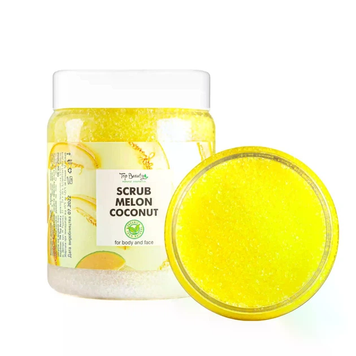 Скраб для тіла та обличчя TOP BEAUTY Scrub With Vitamin E For Body & Face Melon Coconut