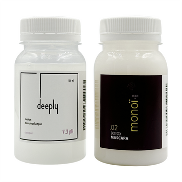 Ботекс Fox Monoi + Deeply Medium Cleansing Shampoo 7.3 pH 100+100 мл