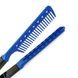 Hair Expert Hairbrush V Shaped PLASTIC comb BLUE гребінець-затискач