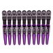 Hair Expert Clip Зажими-крокодили, х10, Фіолетові
