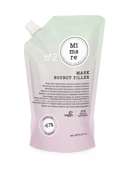 Маска для волосся з гіалуроновою кислотою та амінокомплексом Mimare Bouncy Filler Mask 480 мл