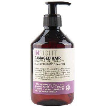 Шампунь для восстановления поврежденных волос Insight Damaged Hair Restructurizing Shampoo 400 мл