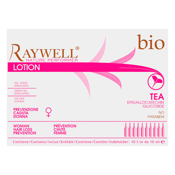 Raywell BIO TEA Ампулы женские против выпадения волос 10x10 мл